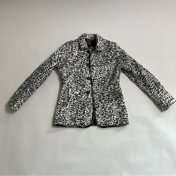 VINTAGE reversible textured and patterned blazer - Picture 5 of 9